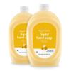 Amazon Basics Liquid Hand Soap Refill, Milk and Honey Scent, Triclosan-Free, 50 Fluid Ounces, 2-Pack (Previously Solimo) view 1