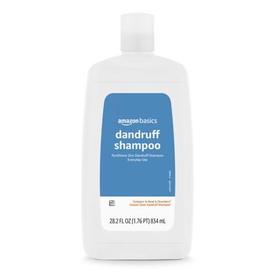 Amazon Basics Dandruff Shampoo for Normal to Oily Hair, 28.2 Fluid Ounces, 1 Pack