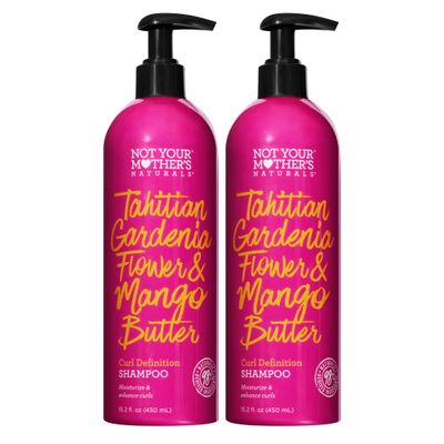 Not Your Mother's Naturals Curl Definition Set - Tahitian Gardenia Flower & Mango Butter - Moisturize and Enhance Curls (Shampoo, 2-Pack)