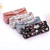 GUIPAIHAI Retro Style Flowers Oattern Lipstick Case with Mini Mirror Lip Gloss Box Jewelry Holder Portable Makeup Storage Tools (Color : Blue) view 3