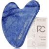 Rena Chris Gua Sha Facial Tools: Natural Blue Aventurine Guasha Tool for Face Acupuncture Therapy, Facial Massager for Jawline Sculpting and Puffiness Reducing (Blue) view 1