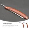 HEALLILY Men S Straight Razor Set 2 Pcs Vintage Folding Manual Shaving Razor with Colored Wood Handle for Precise Beard Grooming and Facial Hair Removal view 2