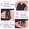 ZRQ Short 8 Packs Pre-twisted Bob Passion Twist Crochet Hair with Curly Ends 12 Inch Pre looped Black Passion Twists Hair 12 Roots/Pack Synthetic Bohemian Crochet Braids Hair for Black Women 1B# view 3