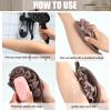12 Pieces Shower Puff Bath Travel Loofah with Elastic Hand Strap Exfoliating Shower Gift Bulk Washable Loofah Mesh Sponges Bath Flower Ball Pad Body Scrubber for Men and Women view 4