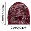 3 Pieces Soft Adjustable Bouffant Caps with Buttons Fabric Flower Pattern Elastic Bouffant Cap Turban Skull Cap Head Hair Covers with Sweatband Women Chemo Caps with Button Headband for Women Men view 3