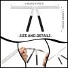 6 Pieces Tattoo Eyebrow Ruler 3 Point Positioning Ruler Mini Caliper Double Scale Vernier Caliper Eyebrow Golden Ratio Caliper Microblading Ruler Gauge Ruler Measuring Tool with Eyebrow Shaver view 2