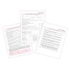 Microblading Intake, Consent, and Aftercare Form | Printed Physical 8.5 x 11" A1 Forms | Clients Signature | White and Pink Design view 1