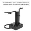 AMONIDA Shaving Brush Stand, Shaving Stand, Black Stainless Steel Men Shaving Brush Stand Shaving Bowl for Placing or Cleaning Shaving Brush view 4