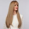 Haoke Wig for Women Blonde wig Light Brown wig Long Wigs Middle Part Wigs Synthetic Wigs Heat Resistant Wigs Daily Party Use Wigs Natural Looking Wigs view 4