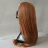 Honey Brown Long Straight Synthetic Wig Wine Honey Brown Middle Parting Wig Honey Brown No Lace Wigs full machine make Halloween Party Use wig view 3