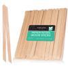 100 Pieces Small Wax Sticks Wood Spatulas Applicator Craft Sticks for Body Hair Eyebrow Lip Nose Removal Slanted/Round (Pack of 100) view 1