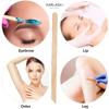 100 Pieces Small Wax Sticks Wood Spatulas Applicator Craft Sticks for Body Hair Eyebrow Lip Nose Removal Slanted/Round (Pack of 100) view 4