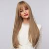 Haoke Wig for Women Blonde wig Light Brown wig Long Wigs Middle Part Wigs Synthetic Wigs Heat Resistant Wigs Daily Party Use Wigs Natural Looking Wigs view 2