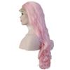 Haoke Long Wavy Hair Light Pink Color Wigs Glueless Heat Resistant Fiber Hair Synthetic Hair Wigs for Fashion Women Cosplay wig for Girl Colorful Costume Wigs view 3