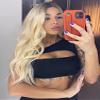 Haoke Ombre Light Blonde Synthetic Machine Made Wigs Straight Hair Heat Resistant Hair Fake Lace Front Wig for Black Women With Middle Part Natural Long Ombre Light Blonde Wig 22 Inch view 2