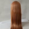 Honey Brown Long Straight Synthetic Wig Wine Honey Brown Middle Parting Wig Honey Brown No Lace Wigs full machine make Halloween Party Use wig view 2
