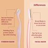 Carmesi Eyebrow Razor for Women | Precision Face Razor for Eyebrows, Upper Lip & Fine Facial Hair | Gentle Blade with Safety Tip | Painless Hair Removal | Pack of 3 Razors view 3