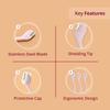 Carmesi Eyebrow Razor for Women | Precision Face Razor for Eyebrows, Upper Lip & Fine Facial Hair | Gentle Blade with Safety Tip | Painless Hair Removal | Pack of 3 Razors view 4