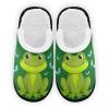 Umidedor Green Frog Butterfly Mens Slippers, Soft Memory Foam Non-Slip Indoor House Slippers Home Shoes for Bedroom Hotel Travel Spa view 1
