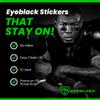 GB Eyeblack - 12 Pairs Peel & Stick Athletic Eyeblack Football Glare Blockers Colored Camo Eye Black Strips (Night Camo) view 4