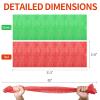 AbuQ 2 Pieces African net Sponge for exfoliating,African exfoliating net, African wash net, African Ghana Sapos scrubbing washcloth rag for Smoother Skin and Daily use (Pink Green) view 3
