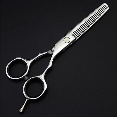 Hair Cutting Scissors, Japan 440c steel 5.5 inch color hair scissors haircut scissor hairdressing Cutting shears cut thinning barber scissors BY ZZYY (Color : Pink)