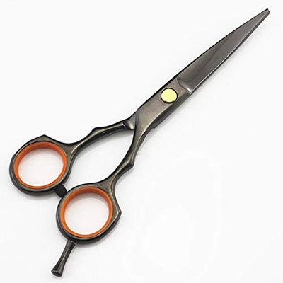 Hair Cutting Scissors, Japan 440c steel 5.5 inch color hair scissors haircut scissor hairdressing Cutting shears cut thinning barber scissors BY ZZYY (Color : Purple)