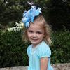 Blue & Silver Hair Bow/Princess Crown/Rhinestone Crown/Princess/Pageant/Photo/Wedding/Flower Girl view 3