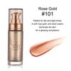 MAEPEOR Body Luminizer 6 Colors Waterproof Smooth Shimmer Face Glow Illuminator Non-sticky Liquid Highlight (30 ML, 04 Rose Gold) view 2