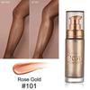 MAEPEOR Body Luminizer 6 Colors Waterproof Smooth Shimmer Face Glow Illuminator Non-sticky Liquid Highlight (30 ML, 04 Rose Gold) view 3