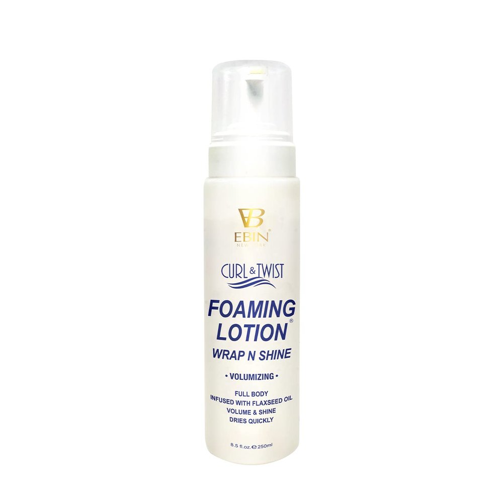 Curl & Twist Foaming Lotion Volumizing - 8.5 oz/ 250ml | Moisturizing and Hydration, Smoothing with Natural High Shine | Defining Curls All Day Long | Dries quick, Tames flyaways, Adds shine & volume