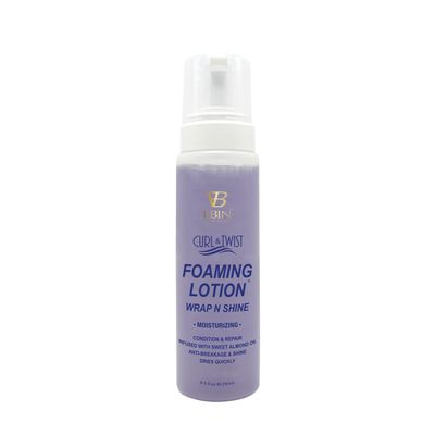 EBIN NEW YORK Curl & Twist Foaming Lotion Moisturizing - 8.5 oz/ 250ml | Moisturizing and Hydration, Smoothing with Natural High Shine, Defining Curls All Day Long