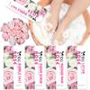 nbc BeautiLab Pedicure Kit Foot Soak Set: Bubble Salt, Sugar Scrub, Massage Mask, Massage Lotion in a Box, 4 Step Foot Spa Kit for Dry Feet and Tired Feet1 Set Rose view 1