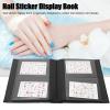 Decal Collection Album, Nail Sticker Storage Book Reusable Portable for Family Photo for Nail Shop(Black) view 4