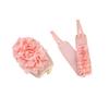 Exfoliating Washcloth Exfoliating Bath Sponge Gloves(2Pcs)Double Sided Dual-use Exfoliating Mitt 1 Exfoliating Glove ,1 Loofah Back Scrubber for Kids Women Men Exfoliating Towel ( Color : Pink ) view 1