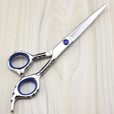 Hair Cutting Scissors, Classic 6 inch 440c Snakeskin cut hair scissors thinning shears hair cutting barber tools scisor hairdressing scissor set BY ZZYY (Color : Cutting scissor)