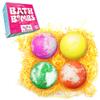 4 x Large Value Bath Bomb Gift Set from Zimpli Gifts, Perfect for Moisturizing Skin, Handmade, Floating Fizzing Spa Kit, Birthday Presents for Women, Xmas Gift Sets, Vegan Friendly & Cruelty Free view 1
