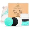 30-Pack Reusable Makeup Remover Pads | Eco Friendly & Zero Waste Cotton Rounds | Beauty Products | Natural & Organic Face Pads with Laundry Bag | Soft for All Skin Types | Bamboo Wipes for Cleansing view 1