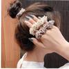 2 Pcs Pearl Hair Rope Women High Elastic Headdress Elegant Hair Tie Bracelet Jewelry Girls Lady Hair Accessories view 2