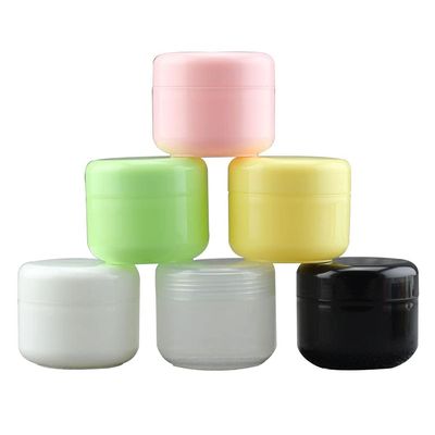 100Pcs 10g/20g/30g/50g/100g Plastic Empty Travel Cosmetic Jar Makeup Container Bottle Vial Face Cream Eyeshadow Lip Balm Lotion Sample Pot Nail Art Gel Mask Pack Box (100g,Green)