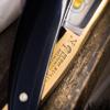 Boker Manufaktur Solingen 14Er Straight Razor - 8/8" 24K Adorned Carbon Steel Blade, Acrylic Handle view 3