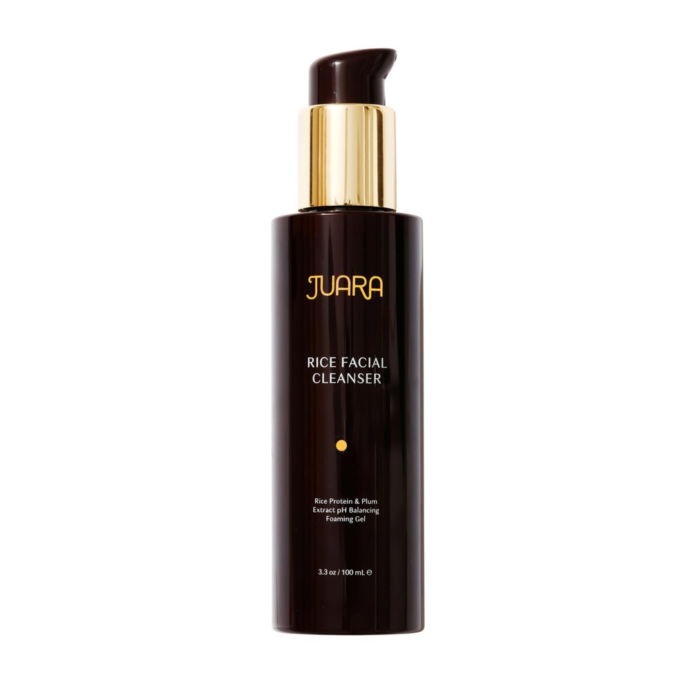 Juara Rice Facial Cleanser - Gentle Sulfate-Free Face Wash with Rice Bran & Apple Extract for All Skin Types, Makeup Remover, Hydrating Daily Cleanser for Sensitive Skin, 3.3 FL OZ