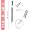 Cuticle Pusher Tools - Professional Nail Cuticle Pusher Cuticle Remover Cuticle Trimmer Spoon Shaped Nail Cleaner Dual Sided Metal Stainless Steel Manicure Pedicure for Women 4 Pack Set Krisp Beauty view 2