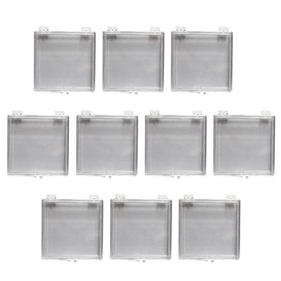 FOMIYES 10pcs Fake Nail Storage Box False Nail Tips Transparent Storage Box Storage Case Container Nail Art Organizer Box for Fingernail Nail Accessories