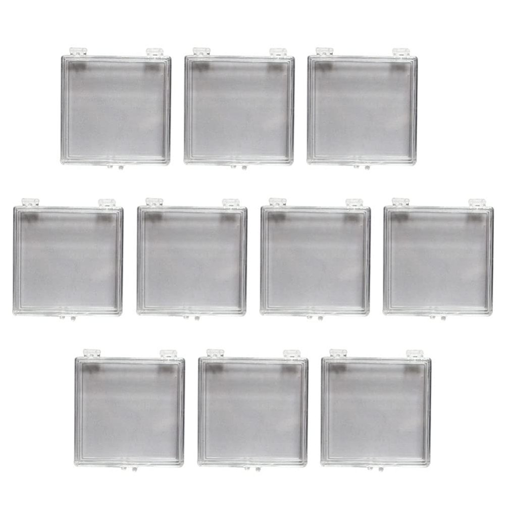 FOMIYES 10pcs Fake Nail Storage Box False Nail Tips Transparent Storage Box Storage Case Container Nail Art Organizer Box for Fingernail Nail Accessories