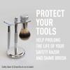 BEVEL Men's Starter Kit: Safety Razor, Shaving Brush, Stand, Cream, Oil, Balm & 20 Blades view 2