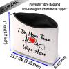 BLUPARK CNA Makeup Bag Certified Nursing Assistant Gifts I Do More Than Wipe Asses Cosmetic Bag for CAN Nurse (Wipe Asses) view 2