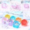 100Pcs 3g/5g Plastic Diamond Shaped Cosmetic Jars Skin Care Containers Refillable Bottle 3ml/5ml Lotion Case Vials Face Cream Sample Pot Nail Art Eye Shadow Gel Box (3G,Orange) view 4