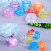 100Pcs 3g/5g Plastic Diamond Shaped Cosmetic Jars Skin Care Containers Refillable Bottle 3ml/5ml Lotion Case Vials Face Cream Sample Pot Nail Art Eye Shadow Gel Box (5G,Green) view 3