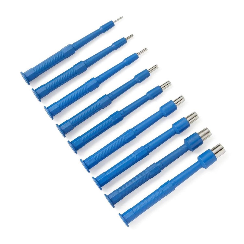 MedBlades Box of 10 Disposable Biopsy Punch, Sterile Biopsy Dermal Punch for Piercing, Stainless Steel Skin Piercing Tool with Protective Handle (5 MM)